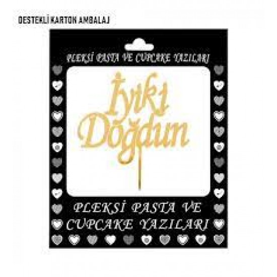 Pleksi İyiki Doğdun Gold